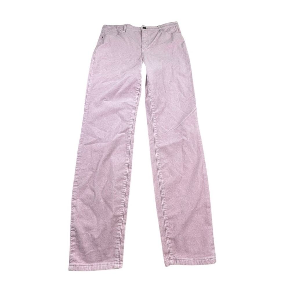 Talbots Womens Jeans Pink Size 10 High Waist Jegging Ankle Corduroy Cotton Blend